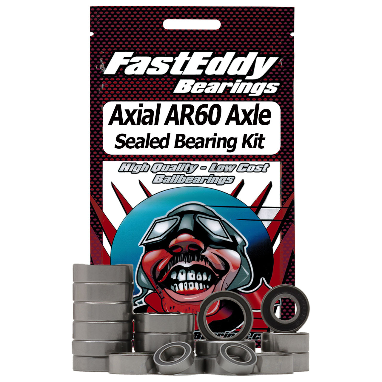 Axial AR60 Axle Sealed Bearing Kit (Single Axle Set-Fast Eddy Bearings)